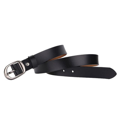 Ceinture Cuir Lisse Femme à Boucle Chic Modèle Shani - La Ceinturerie
