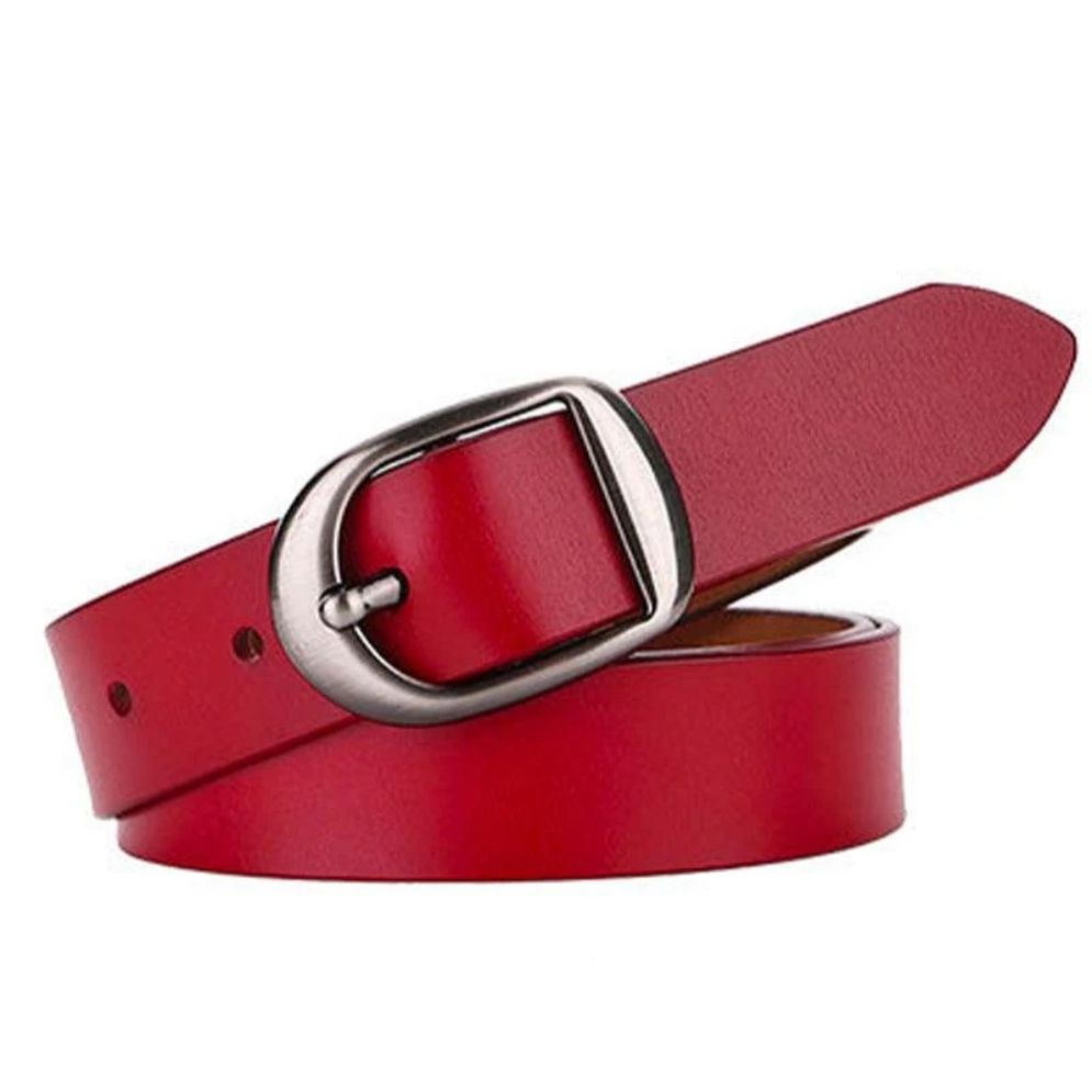 Ceinture Cuir Lisse Femme à Boucle Chic Modèle Shani - La Ceinturerie
