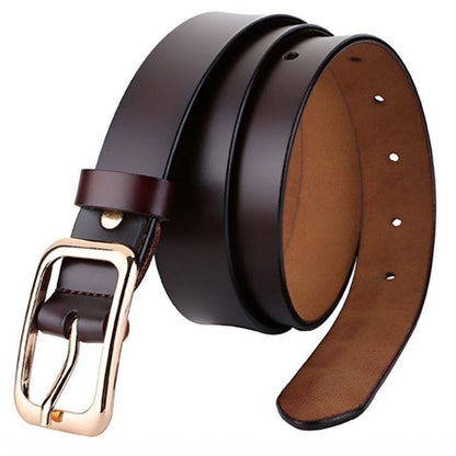 Ceinture en Cuir Lisse Femme à Boucle Modèle Marta - La Ceinturerie
