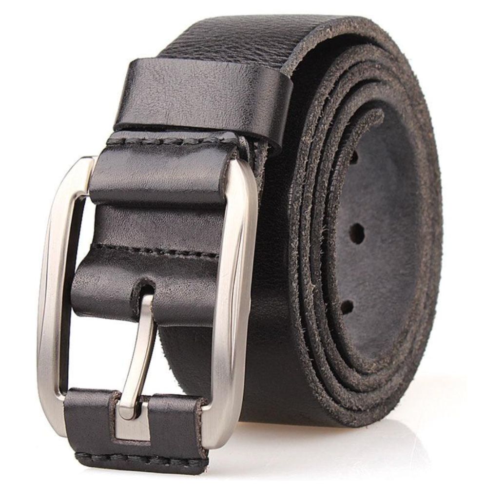 Ceinture en Cuir Pleine Fleur à Boucle pour Homme - La Ceinturerie