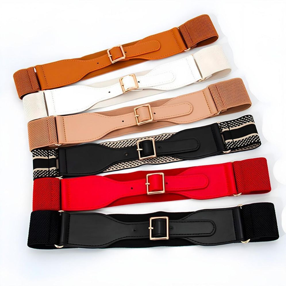 Ceinture Large Élastique pour Femme Modèle Syndra - La Ceinturerie