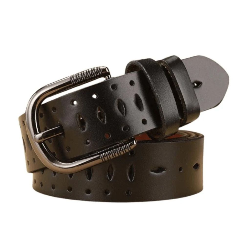 Ceinture en Cuir pour Femme Modèle Anneke Noire
