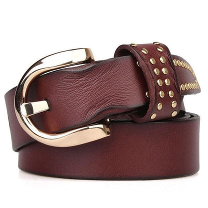 Ceinture en Cuir pour Femme Modèle Aulia - La Ceinturerie