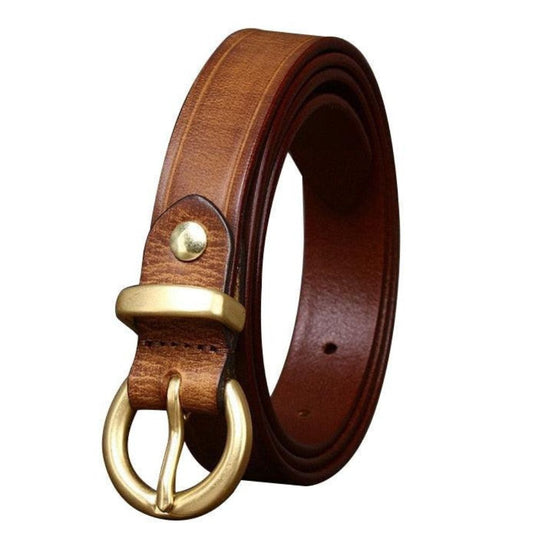 Ceinture en Cuir pour Femme Modèle Flaviana - La Ceintuerie


