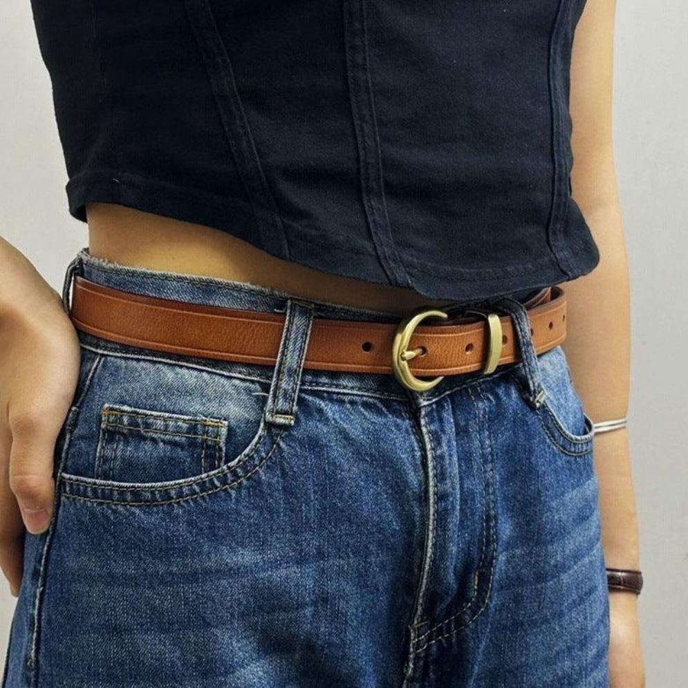 Ceinture en Cuir pour Femme Modèle Flaviana - La Ceintuerie
