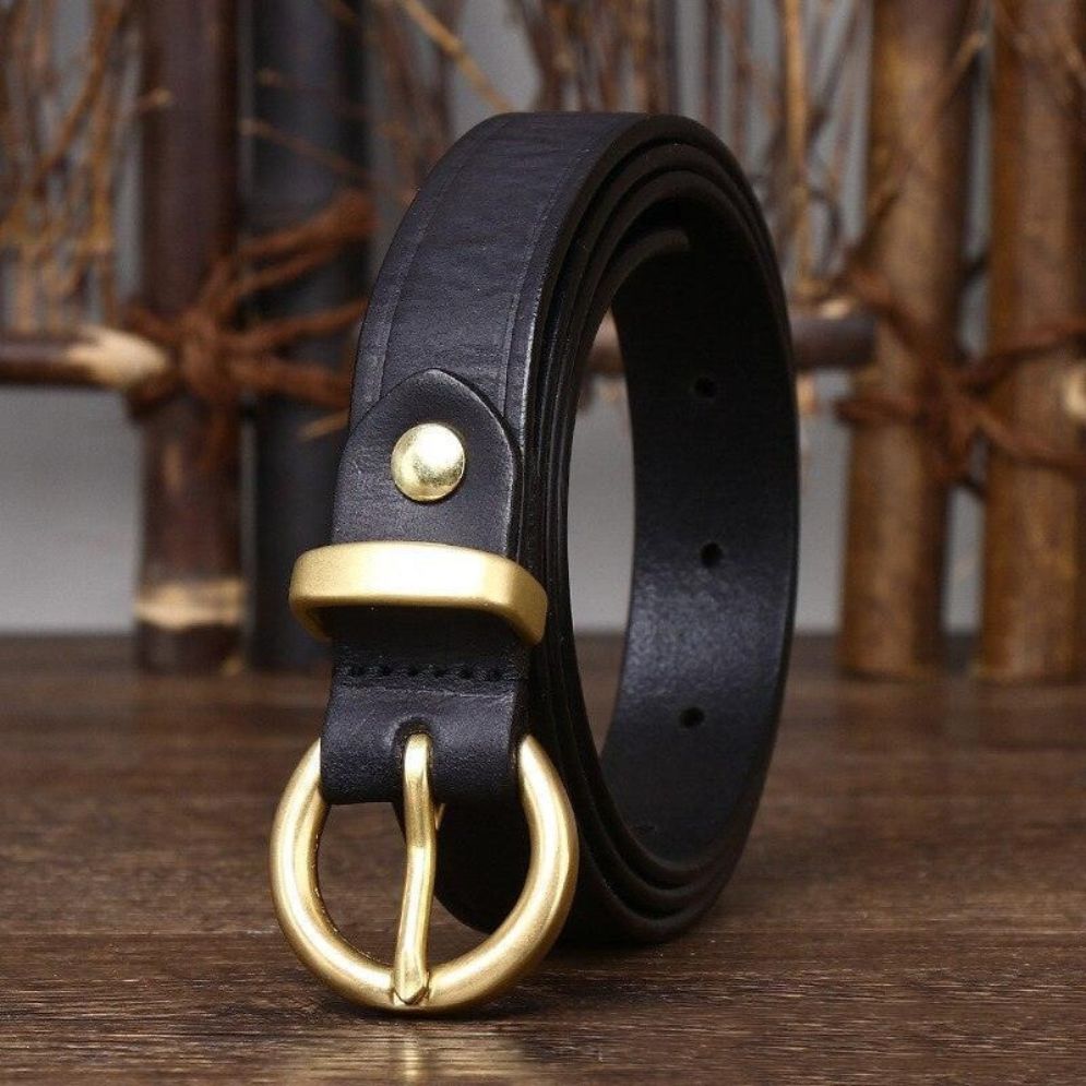 Ceinture en Cuir pour Femme Modèle Flaviana - La Ceintuerie
