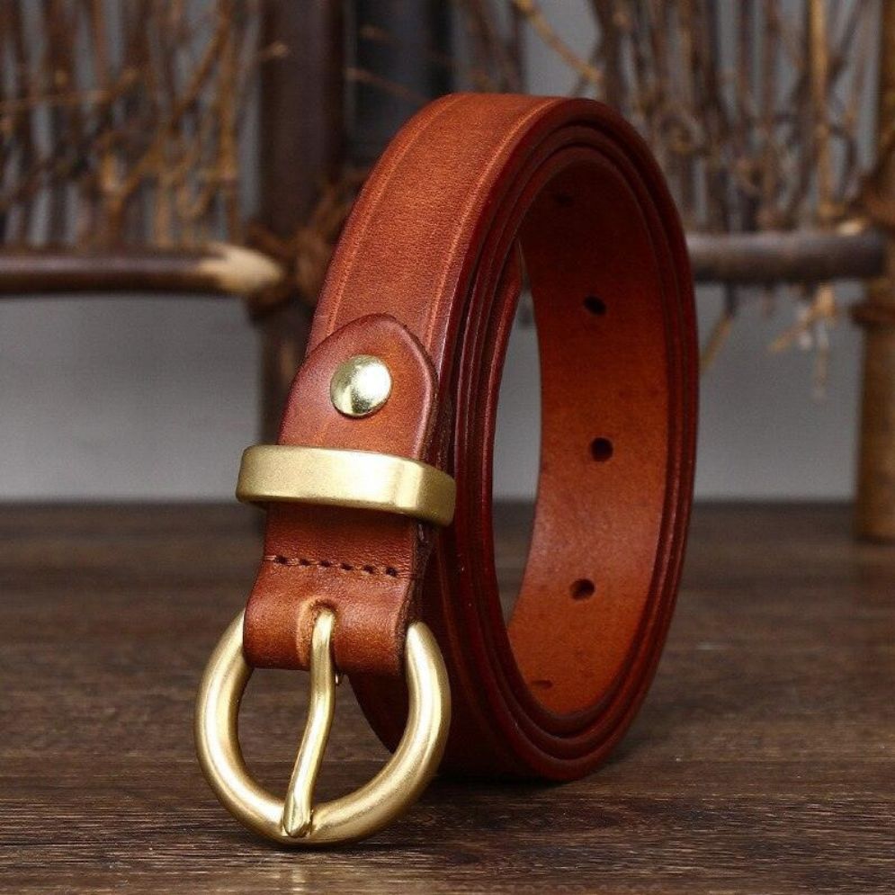 Ceinture en Cuir pour Femme Modèle Flaviana - La Ceintuerie

