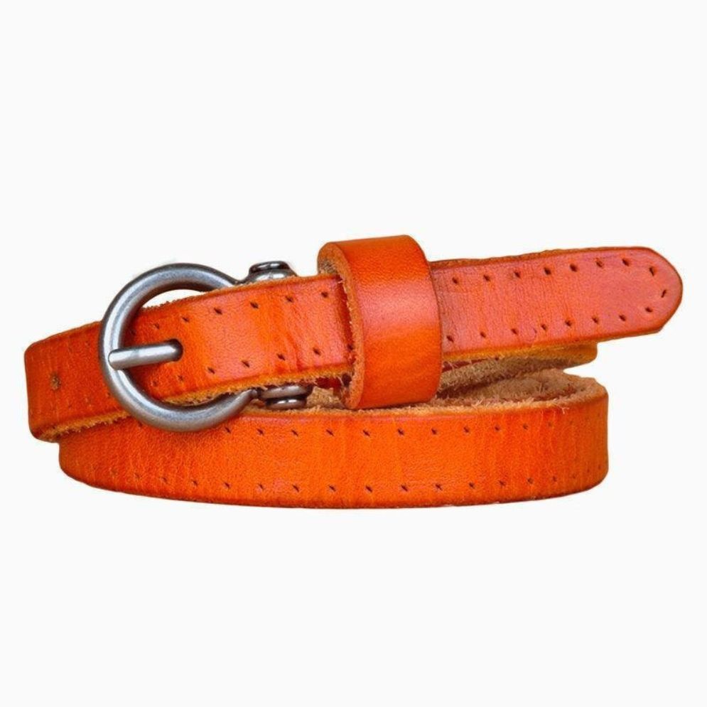 Ceinture en Cuir pour Femme Modèle Gulisa orange
