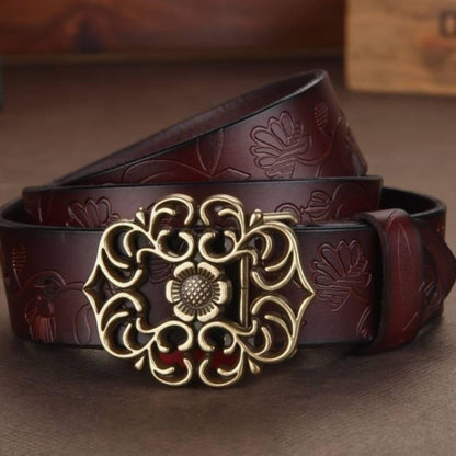 Ceinture en Cuir pour Femme Modèle Lena - La Ceinturerie