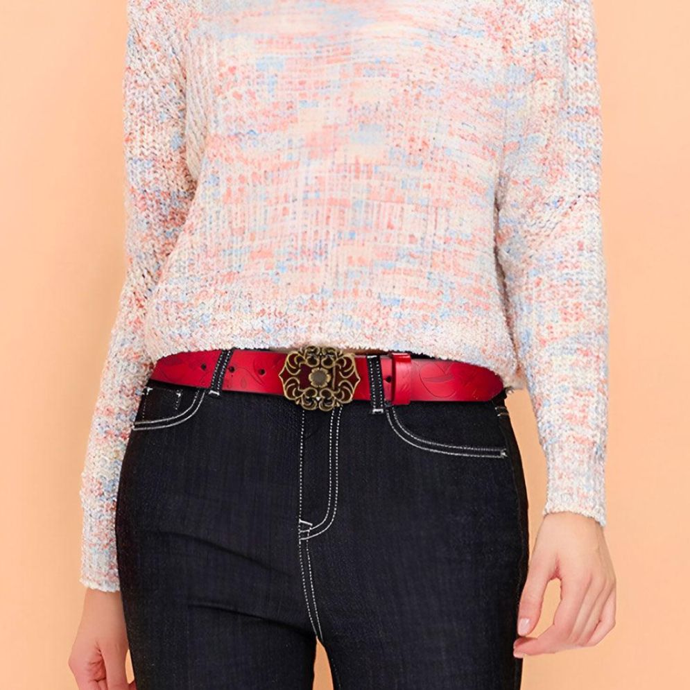 Ceinture en Cuir pour Femme Modèle Lena - La Ceinturerie