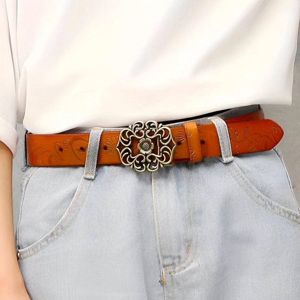 Ceinture en Cuir pour Femme Modèle Lena - La Ceinturerie