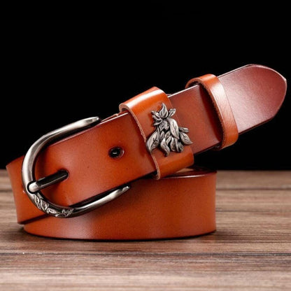 Ceinture en Cuir pour Femme Modèle Leona - La Ceinturerie