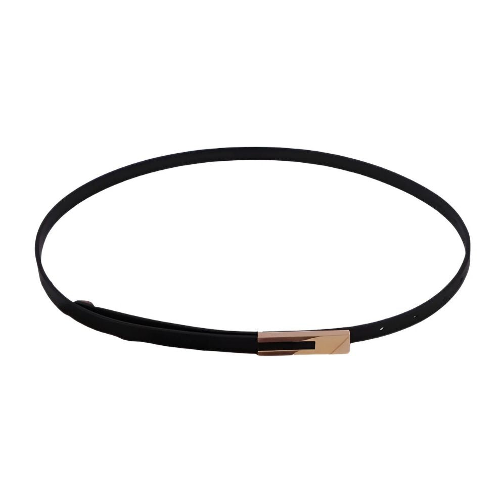 Ceinture en Cuir pour Femme Modèle Utama Noire