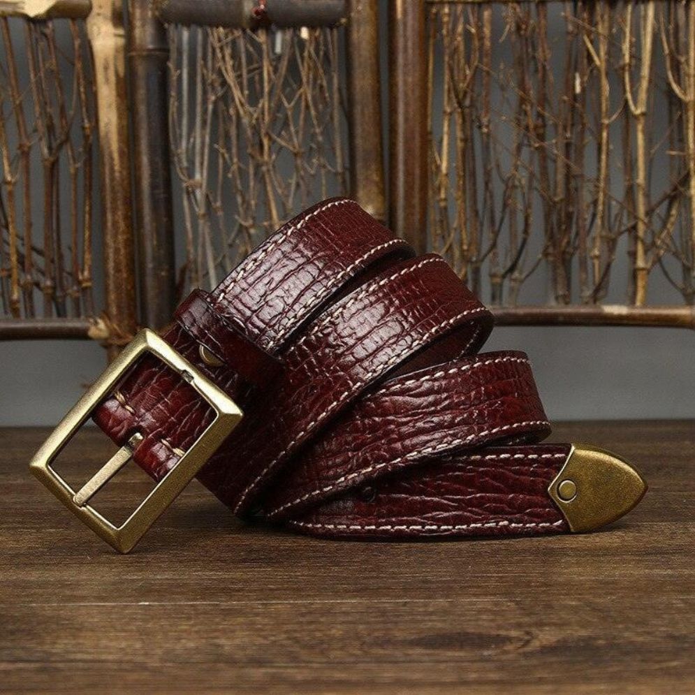 Ceinture en Cuir pour Femme ou Homme Modèle Mathis - La Ceinturerie