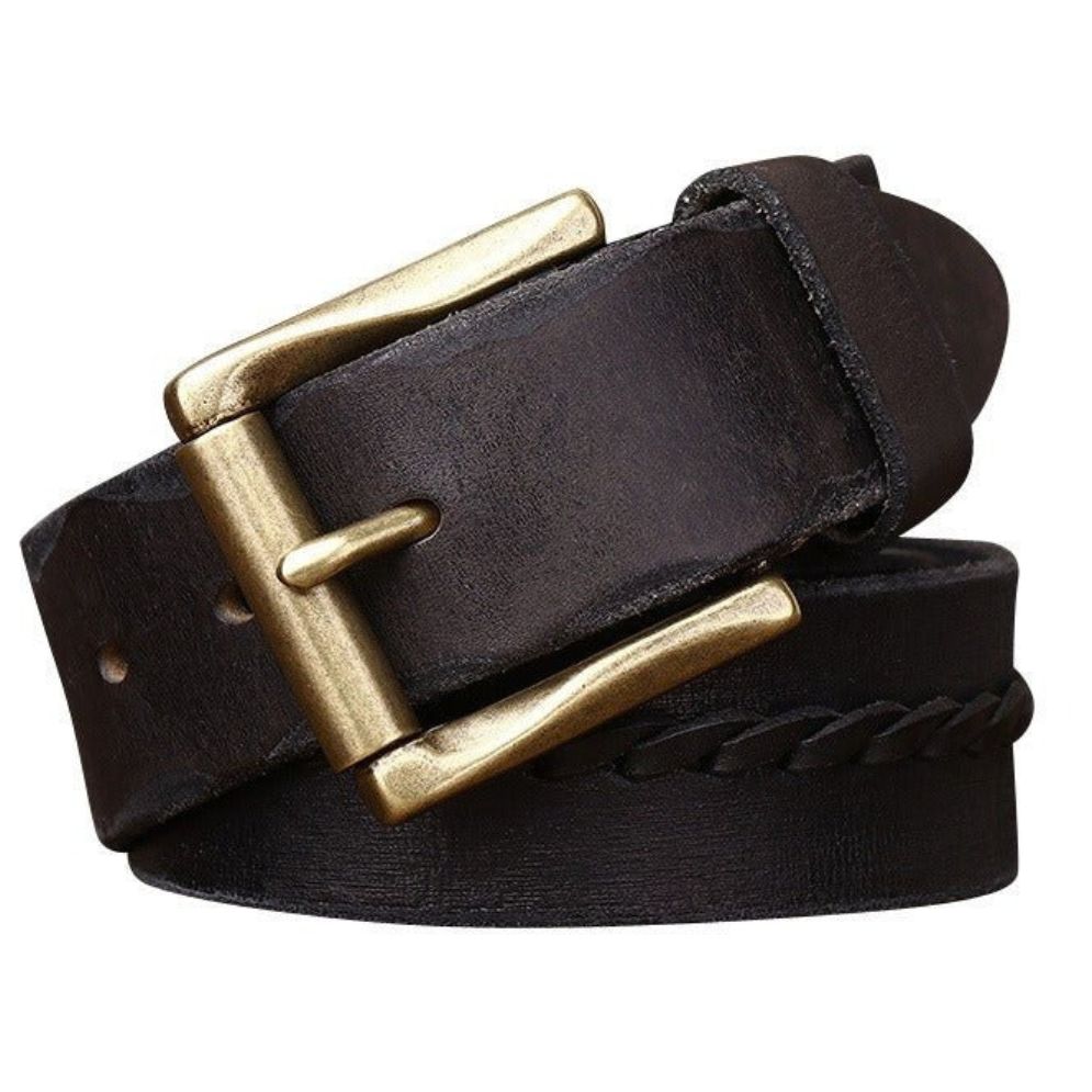 Ceinture Cuir Homme Lanière Tressée Modèle Badri - La Ceinturerie