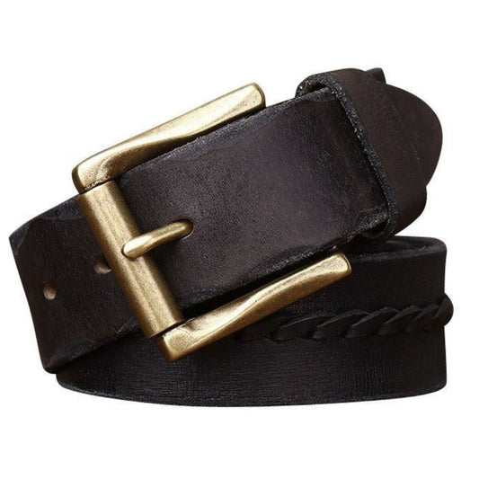 Ceinture Cuir Homme Lanière Tressée Modèle Badri - La Ceinturerie
