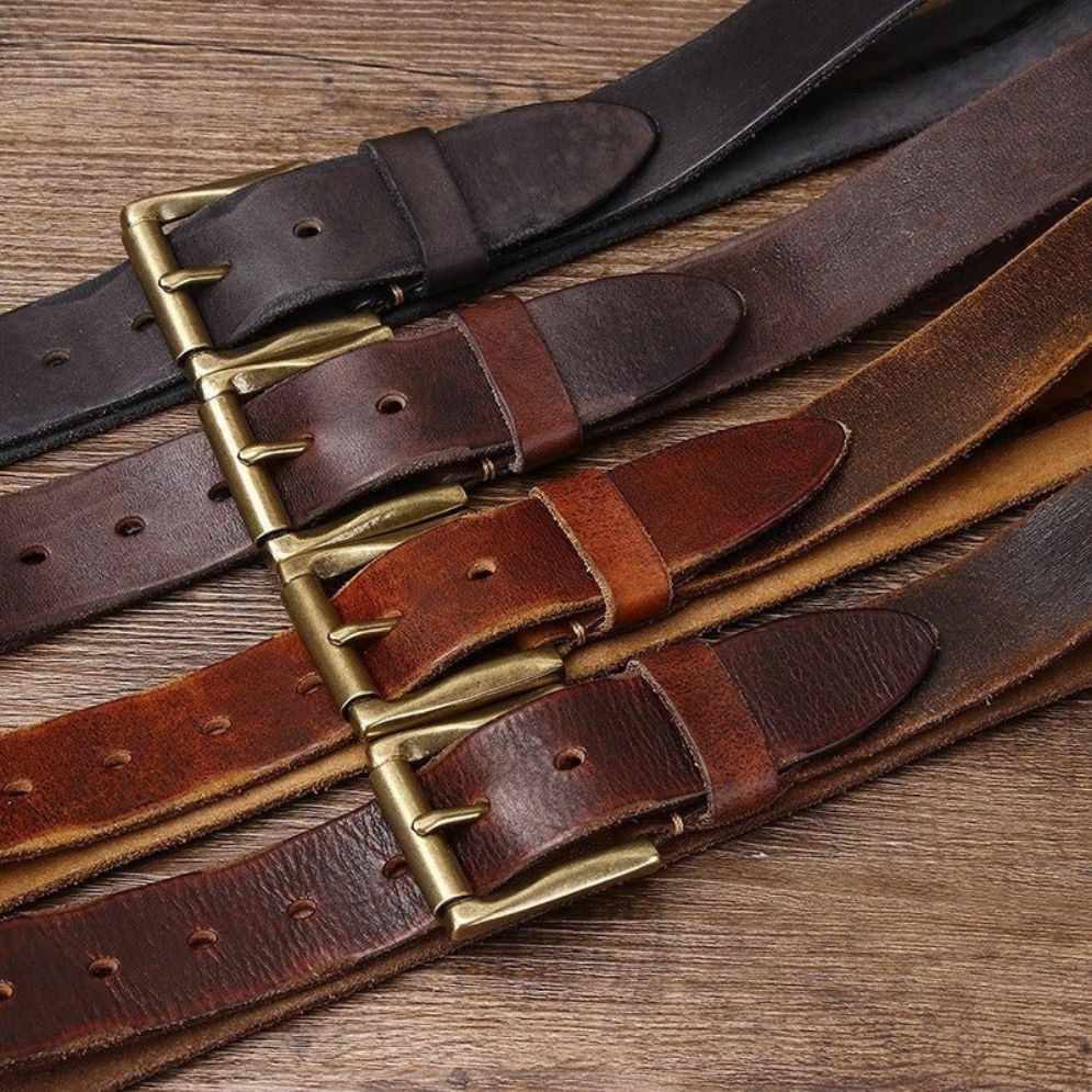 Ceinture Cuir Homme Lanière Tressée Modèle Badri - La Ceinturerie