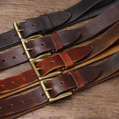 Ceinture Cuir Homme Lanière Tressée Modèle Badri - La Ceinturerie