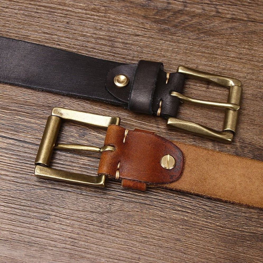 Ceinture Cuir Homme Lanière Tressée Modèle Badri - La Ceinturerie