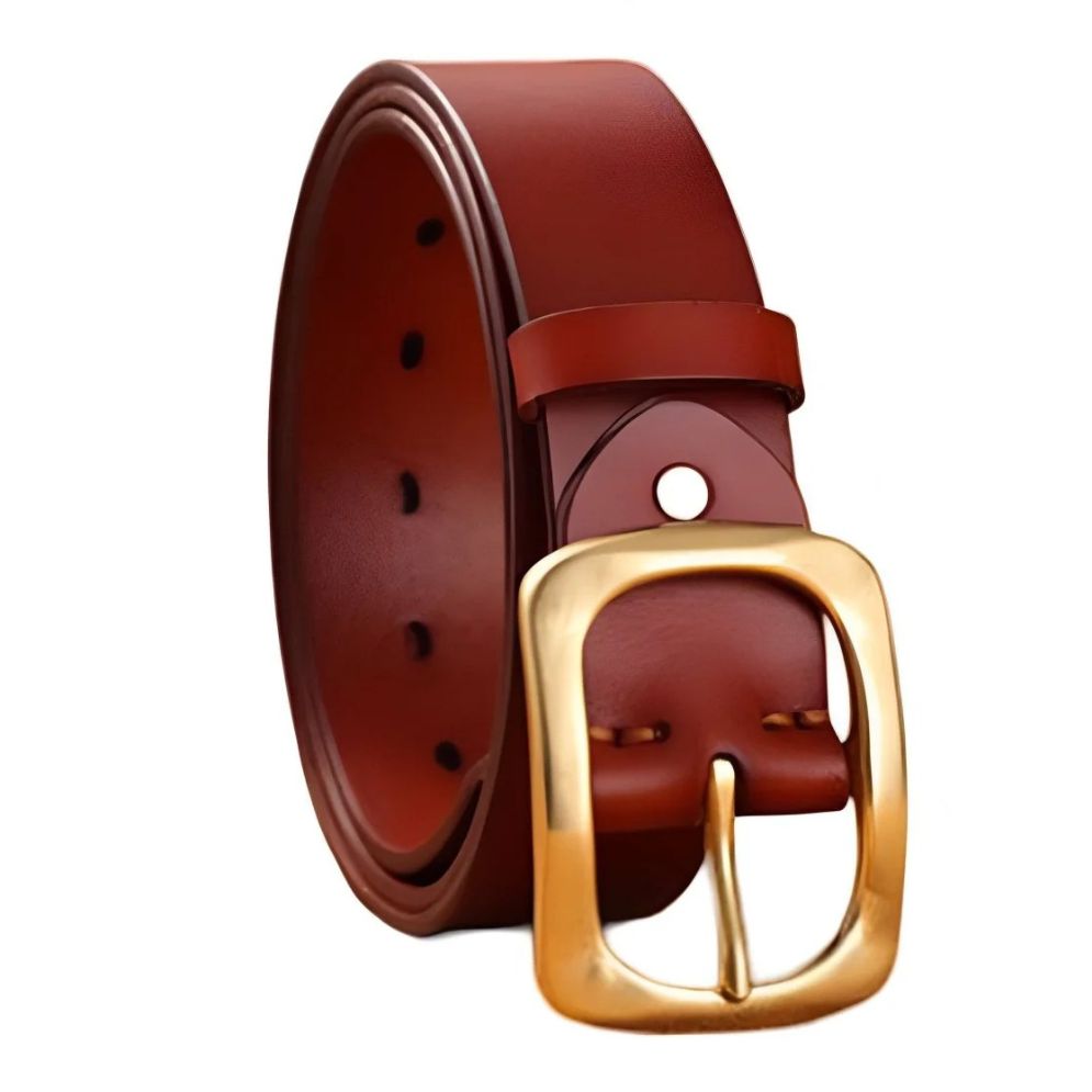 Ceinture Cuir Homme Boucle Laiton Modèle Garri - La Ceinturerie
