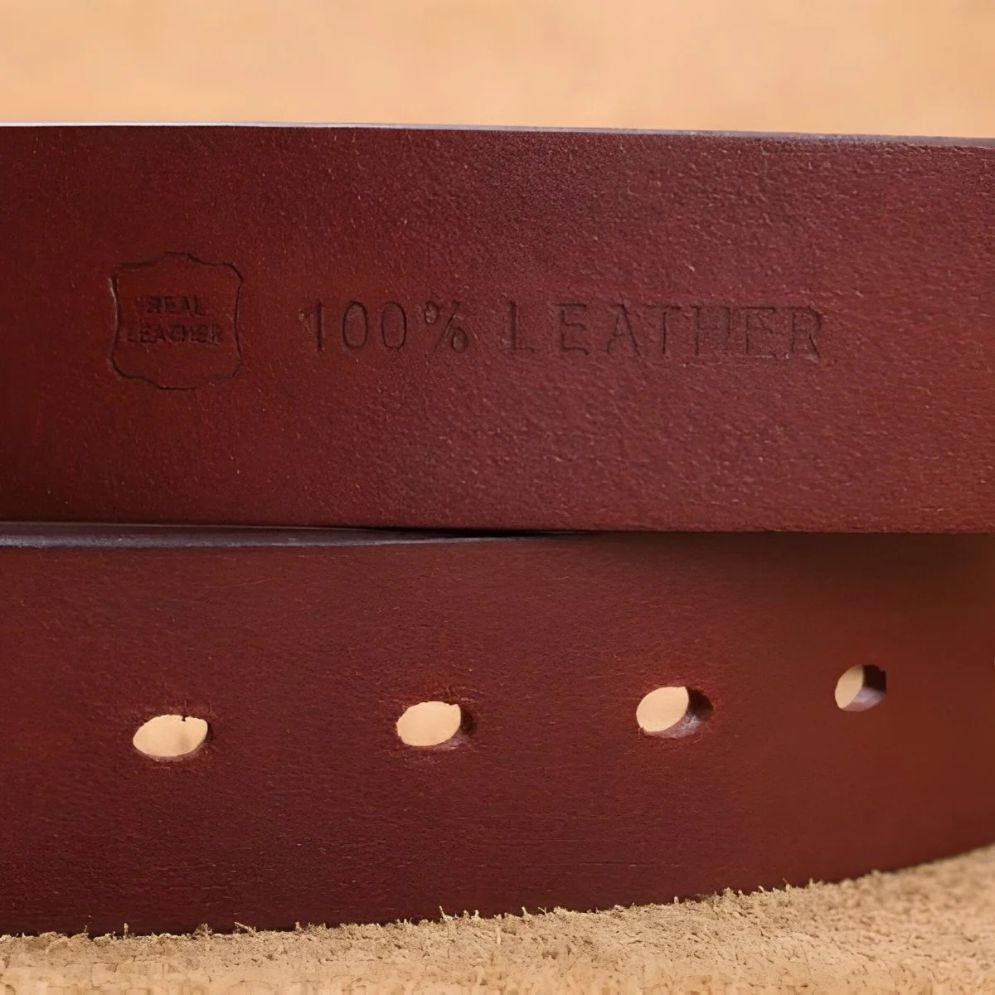 Ceinture Cuir Homme Boucle Laiton Modèle Garri - La Ceinturerie
