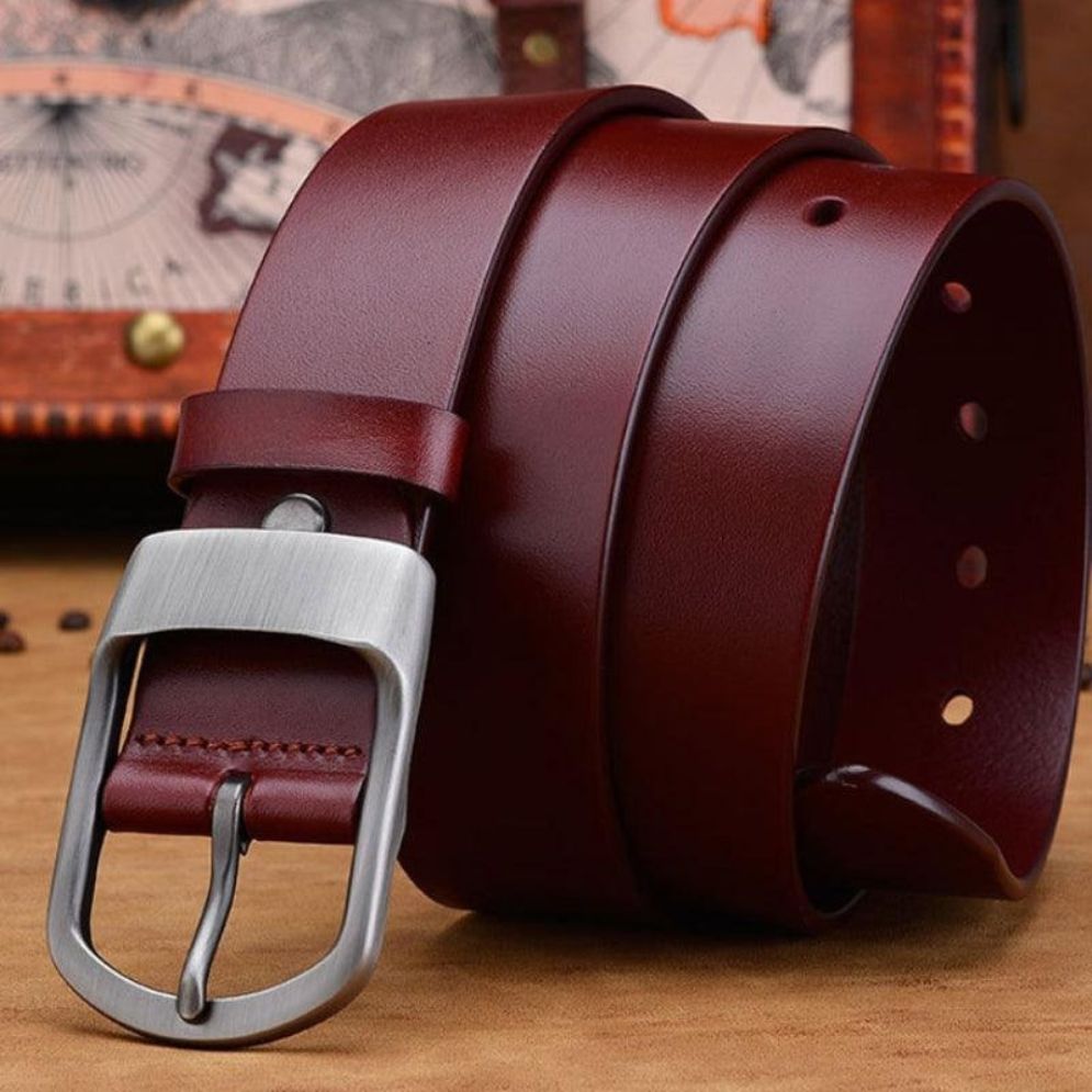 Ceinture en Cuir pour Homme Boucle Mate Modèle Haro - La Ceinturerie