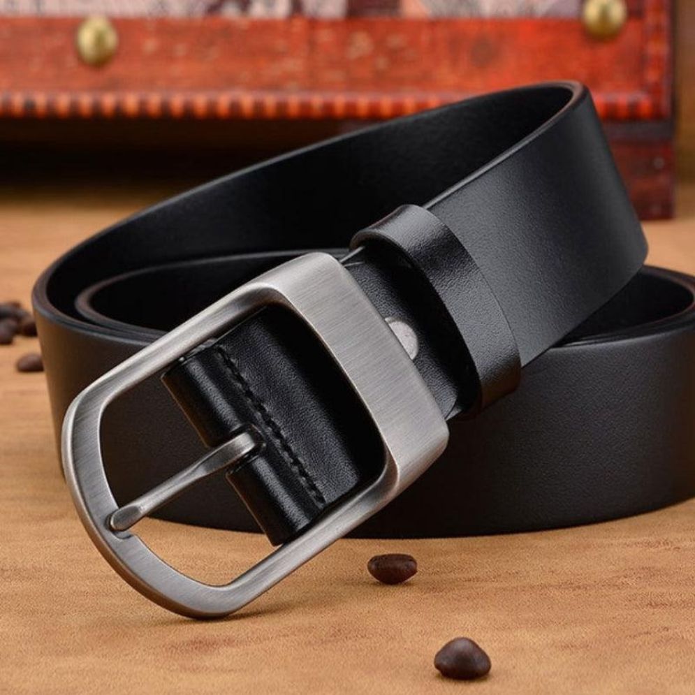 Ceinture en Cuir pour Homme Boucle Mate Modèle Haro - La Ceinturerie