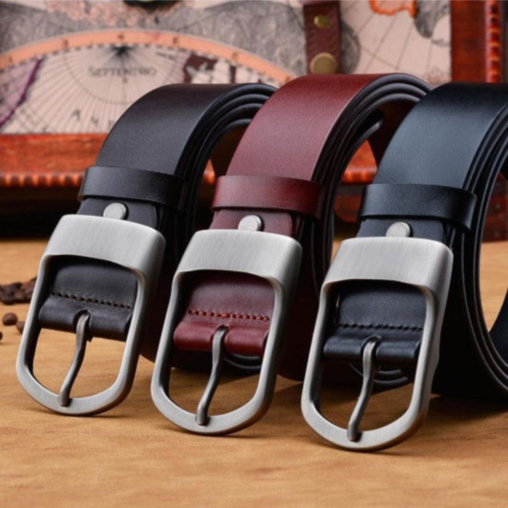 Ceinture en Cuir pour Homme Boucle Mate Modèle Haro - La Ceinturerie