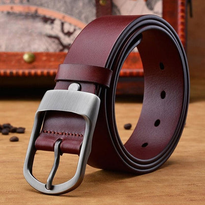 Ceinture en Cuir pour Homme Boucle Mate Modèle Haro - La Ceinturerie