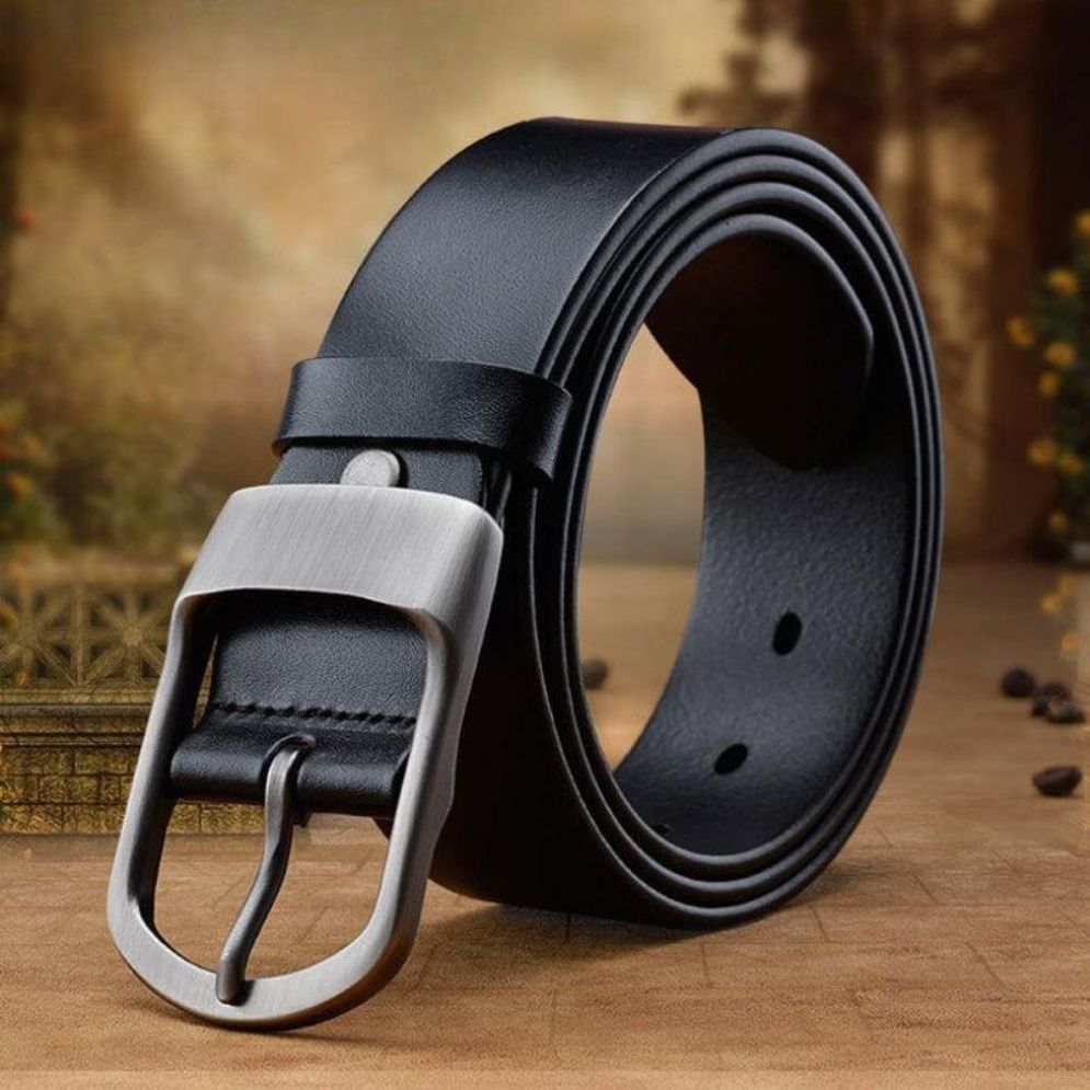 Ceinture en Cuir pour Homme Boucle Mate Modèle Haro - La Ceinturerie