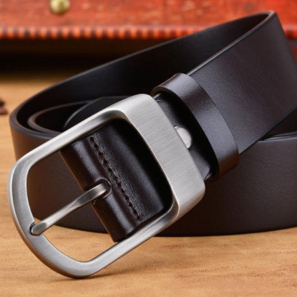 Ceinture en Cuir pour Homme Boucle Mate Modèle Haro - La Ceinturerie