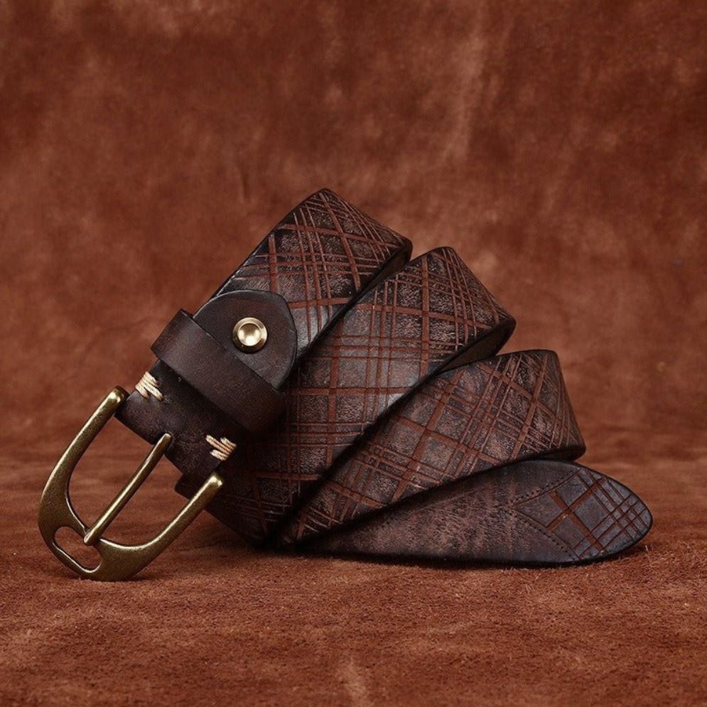 Ceinture en Cuir pour Homme Modèle Aarushi - La Ceinturerie
