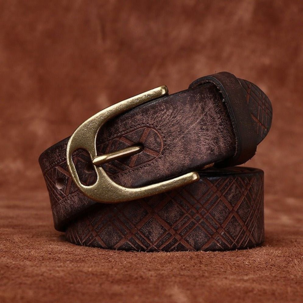 Ceinture en Cuir pour Homme Modèle Aarushi - La Ceinturerie
