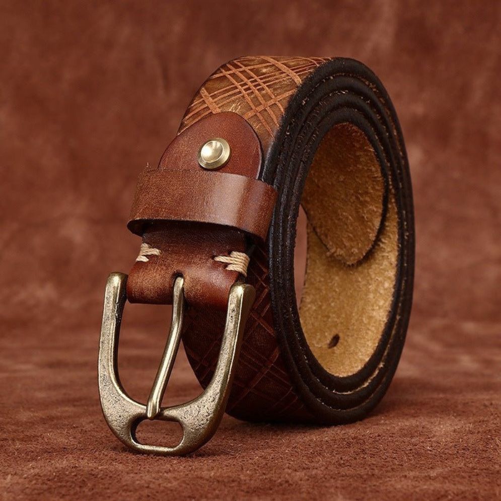 Ceinture en Cuir pour Homme Modèle Aarushi - La Ceinturerie
