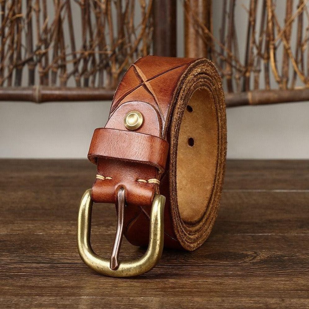 Ceinture en Cuir pour Homme Modèle Curtis - La Ceinturerie
