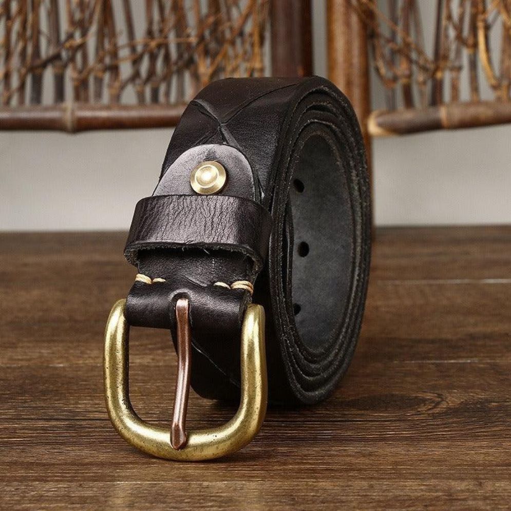 Ceinture en Cuir pour Homme Modèle Curtis - La Ceinturerie
