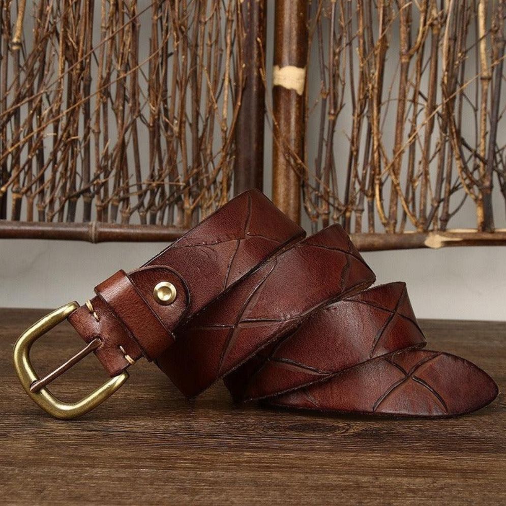 Ceinture en Cuir pour Homme Modèle Curtis - La Ceinturerie

