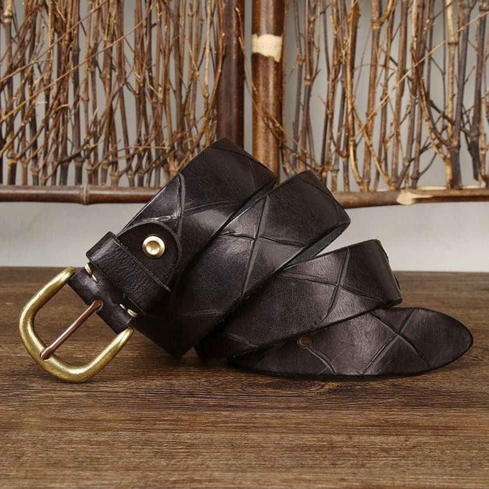 Ceinture en Cuir pour Homme Modèle Curtis - La Ceinturerie
