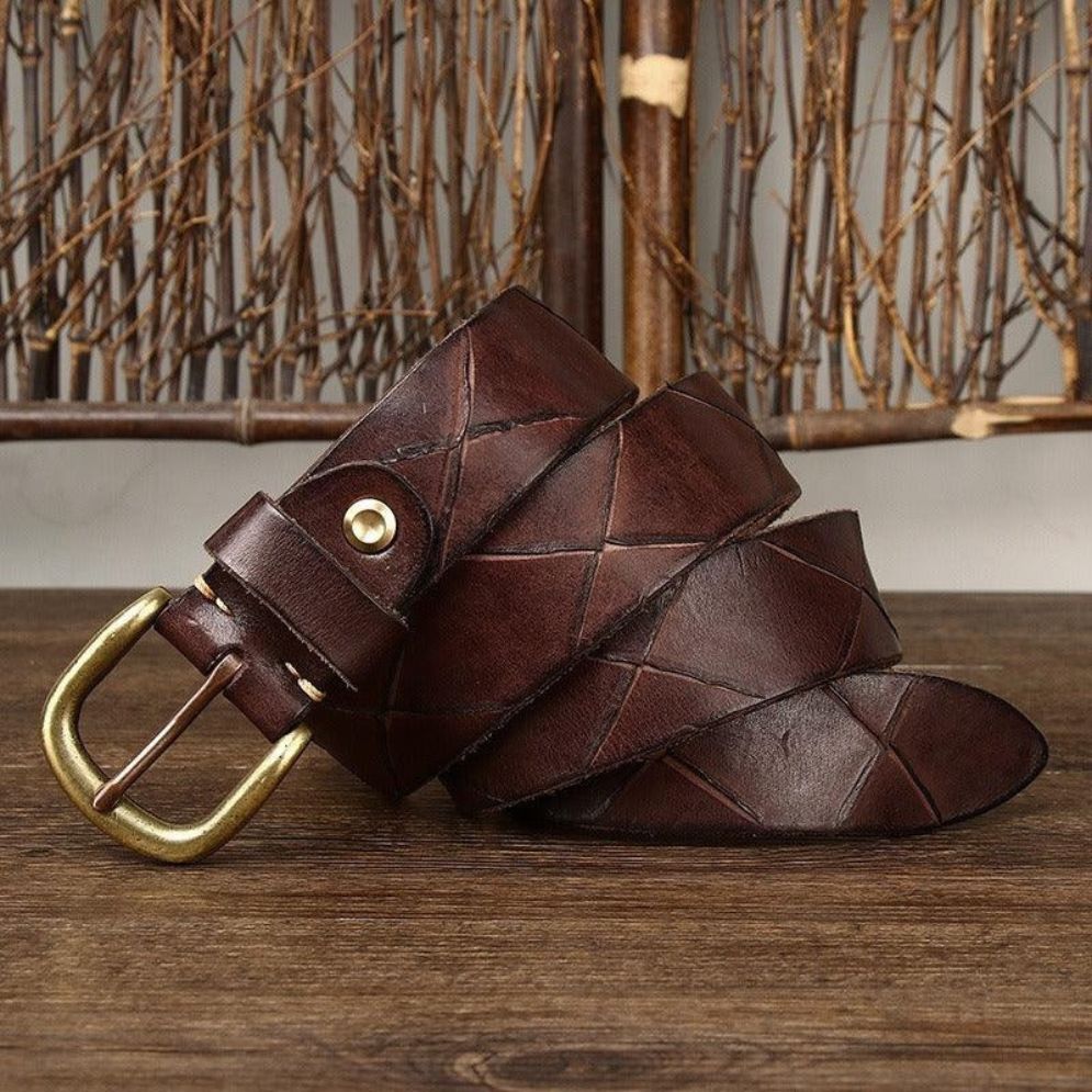 Ceinture en Cuir pour Homme Modèle Curtis - La Ceinturerie
