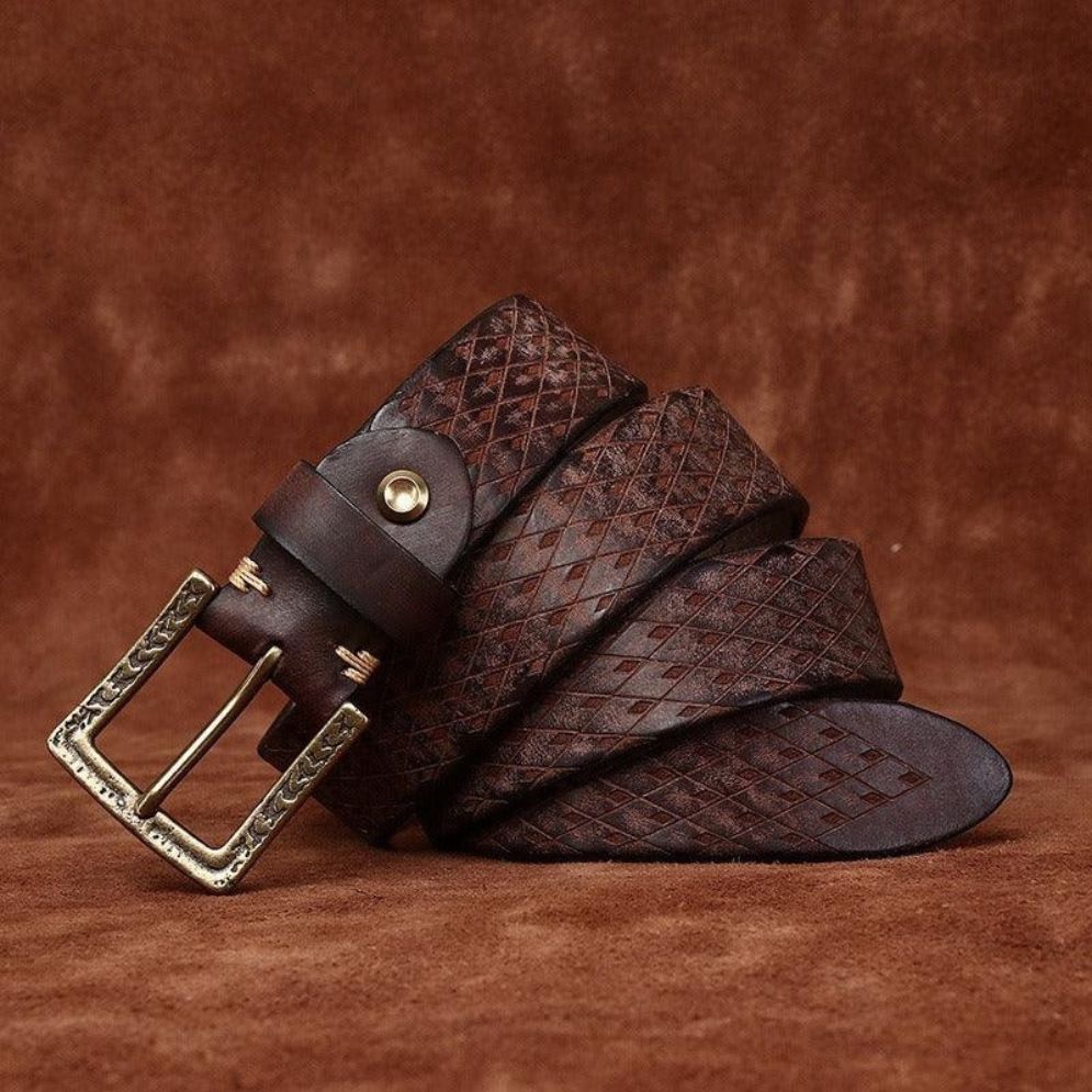 Ceinture en Cuir pour Homme Modèle Irakli - La Ceinturerie
