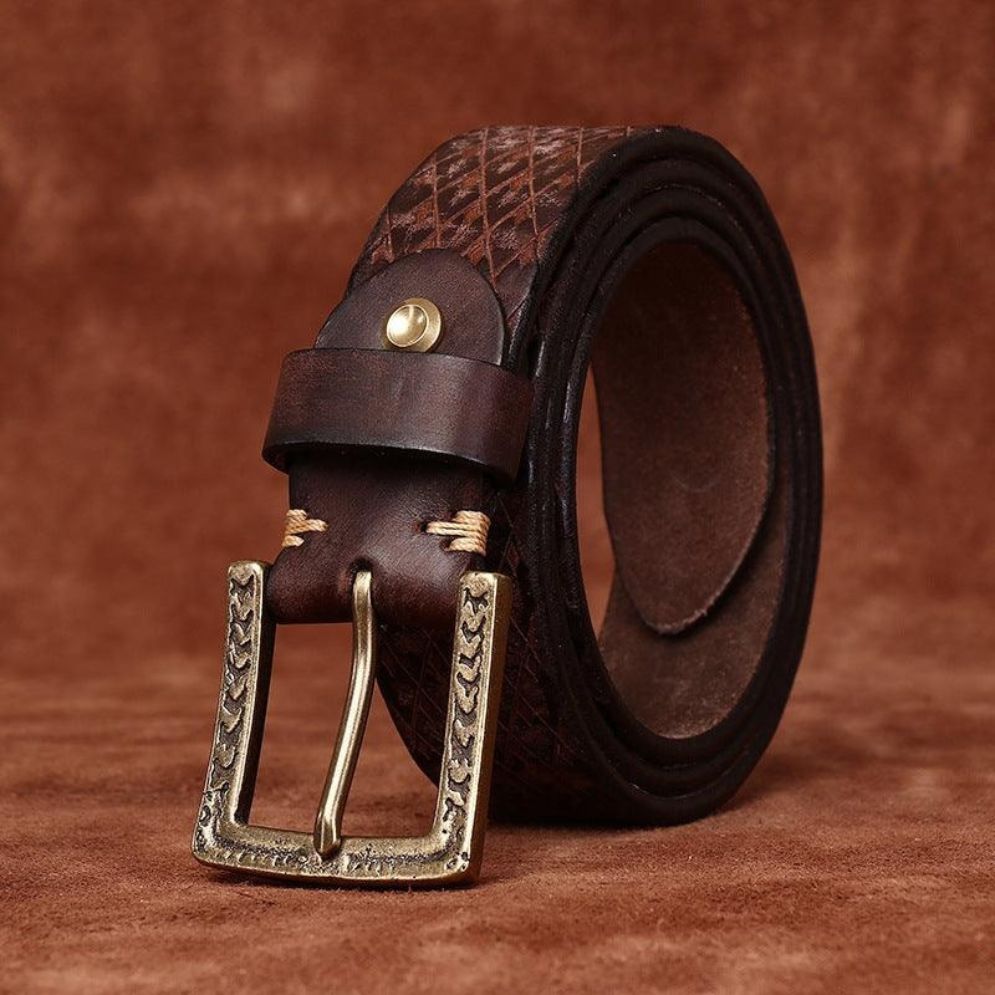 Ceinture en Cuir pour Homme Modèle Irakli - La Ceinturerie

