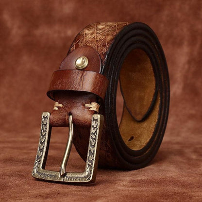 Ceinture en Cuir pour Homme Modèle Irakli - La Ceinturerie
