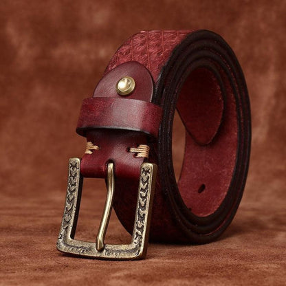 Ceinture en Cuir pour Homme Modèle Irakli - La Ceinturerie
