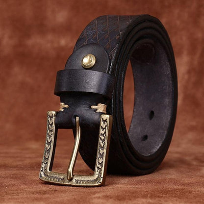 Ceinture en Cuir pour Homme Modèle Irakli - La Ceinturerie
