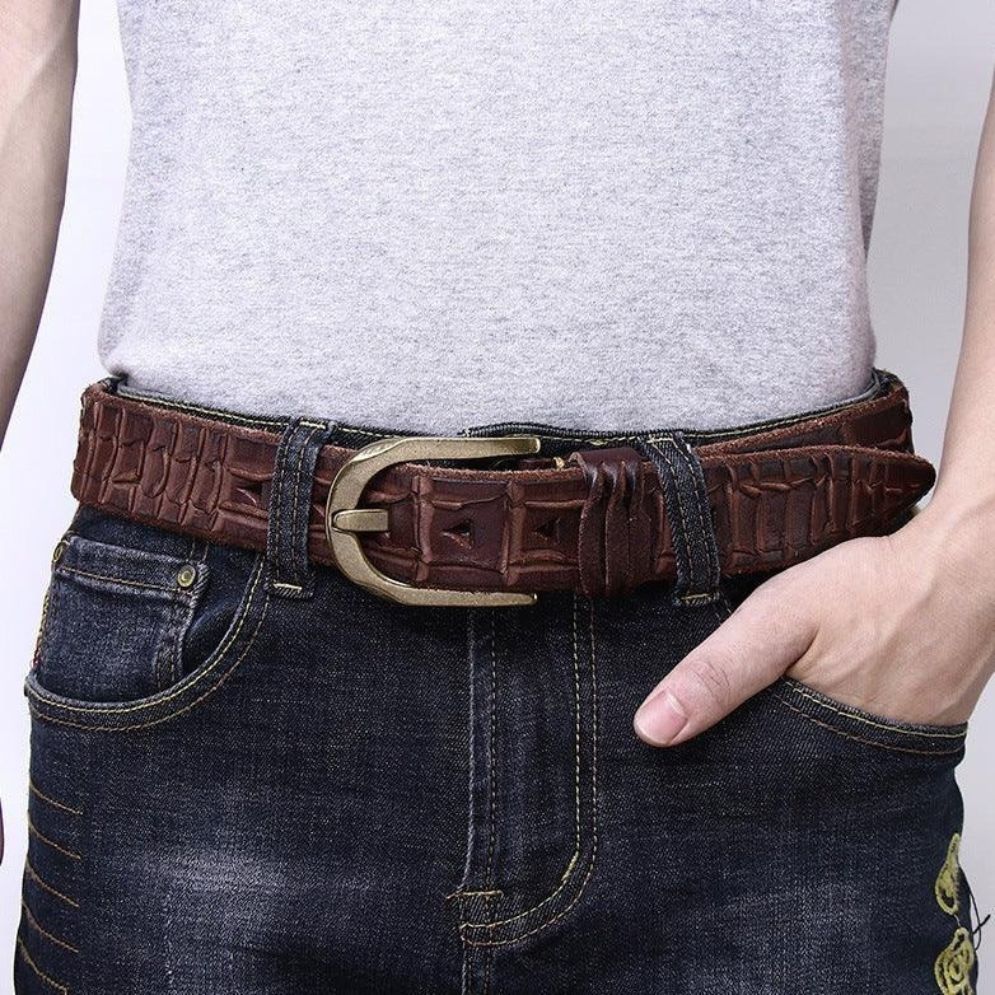 Ceinture en Cuir pour Homme Modèle Maxence - La Ceinturerie

