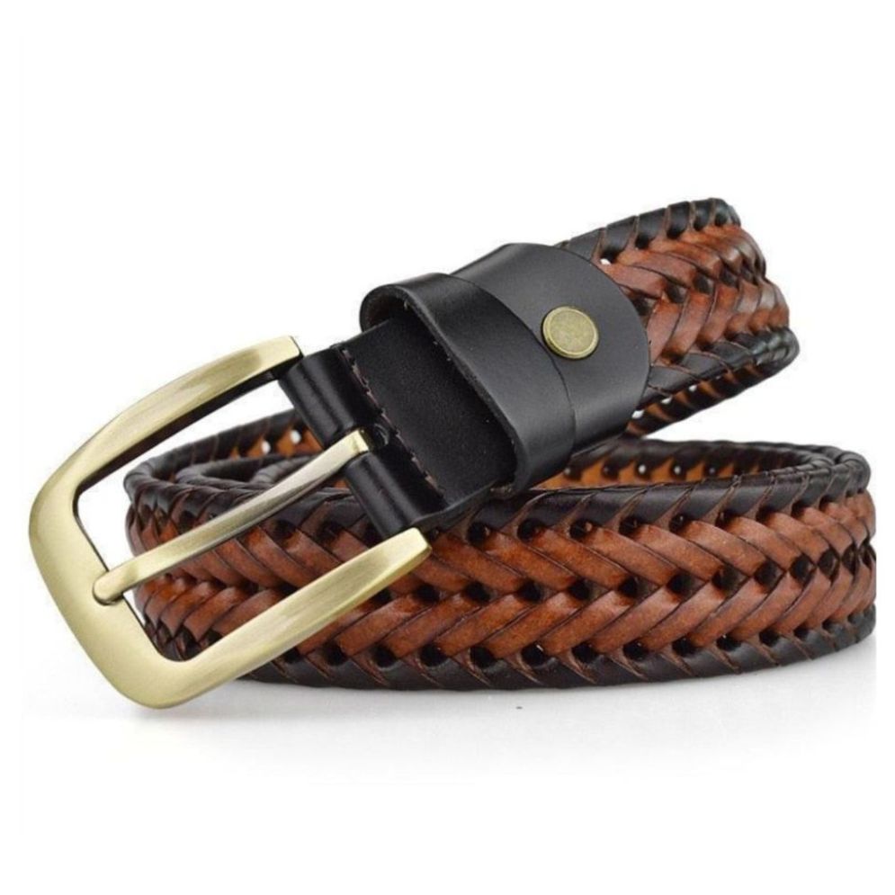 Ceinture En Cuir Texturé Pour Femme