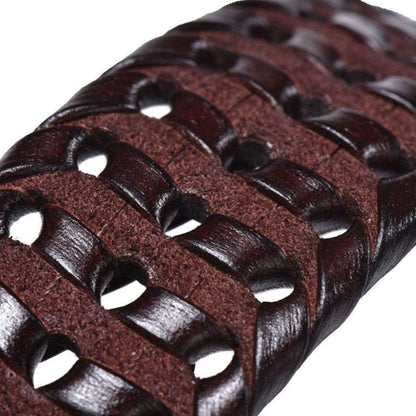 Ceinture En Cuir Texturé Pour Femme