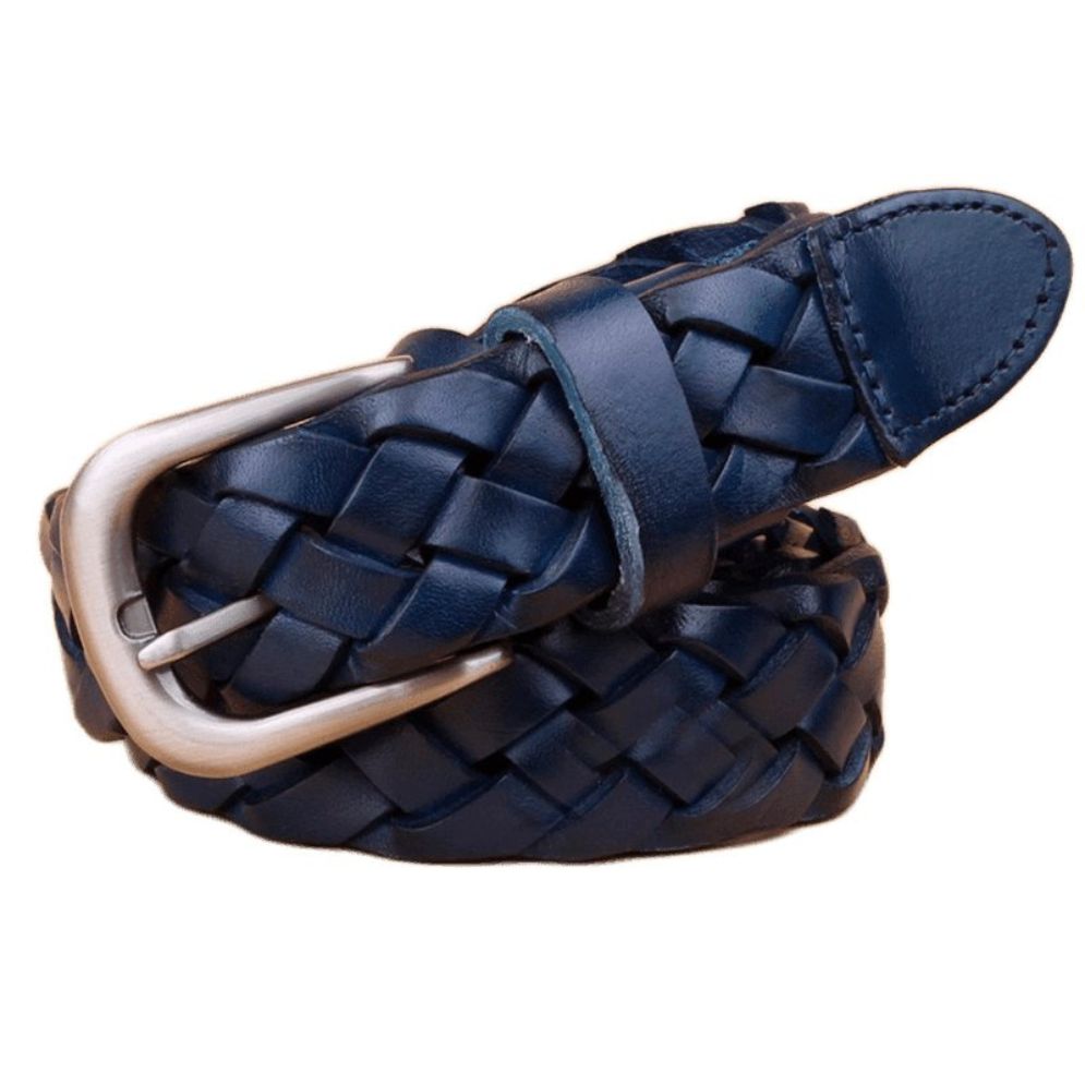 Ceinture en Cuir Tressé Modèle Halina - La Ceinturerie