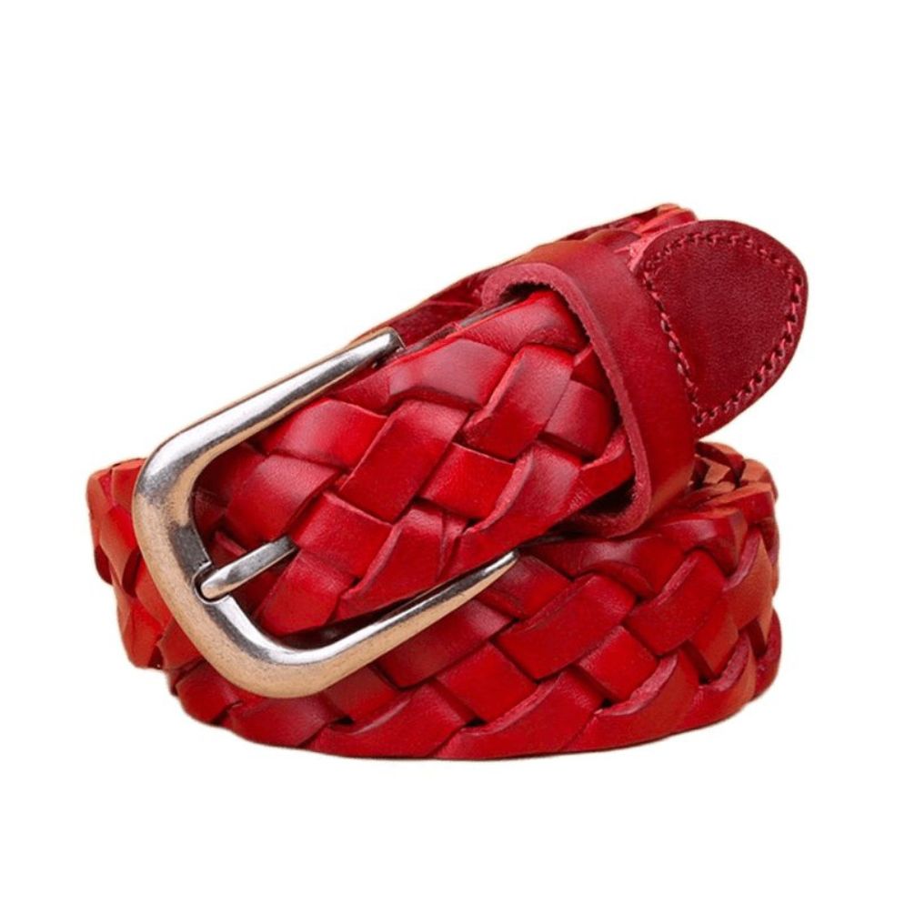 Ceinture en Cuir Tressé Modèle Halina - La Ceinturerie