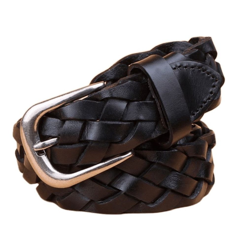 Ceinture en Cuir Tressé Modèle Halina - La Ceinturerie